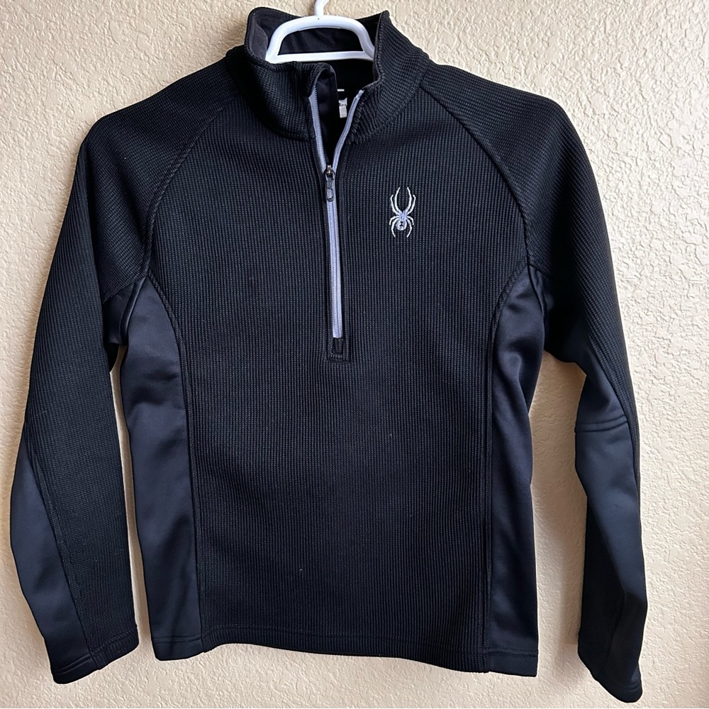 Spyder Half Zip Black Sweater